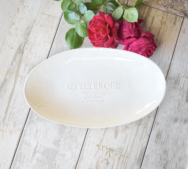 PERSONALIZED Bowl Family Name Wedding Gift Custom Serving Etsy