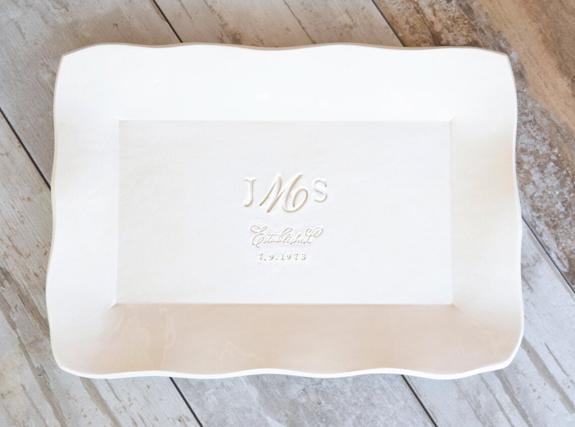 Serving Platter Personalized Platter Ceramic Dinnerware Etsy