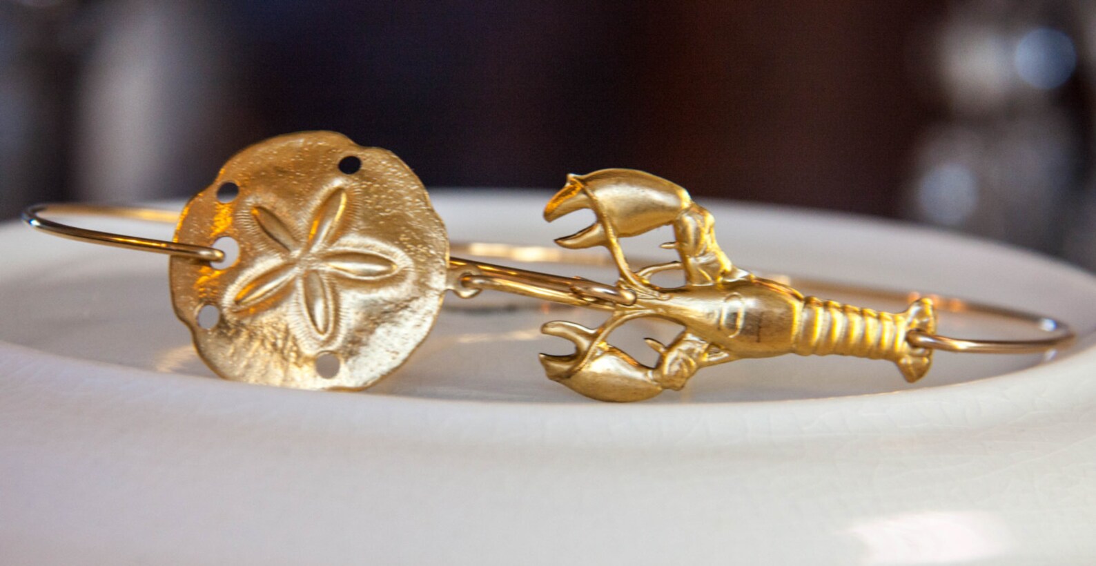 Lobster Bangle/lobster Bracelet/ocean Jewelry/maine Etsy