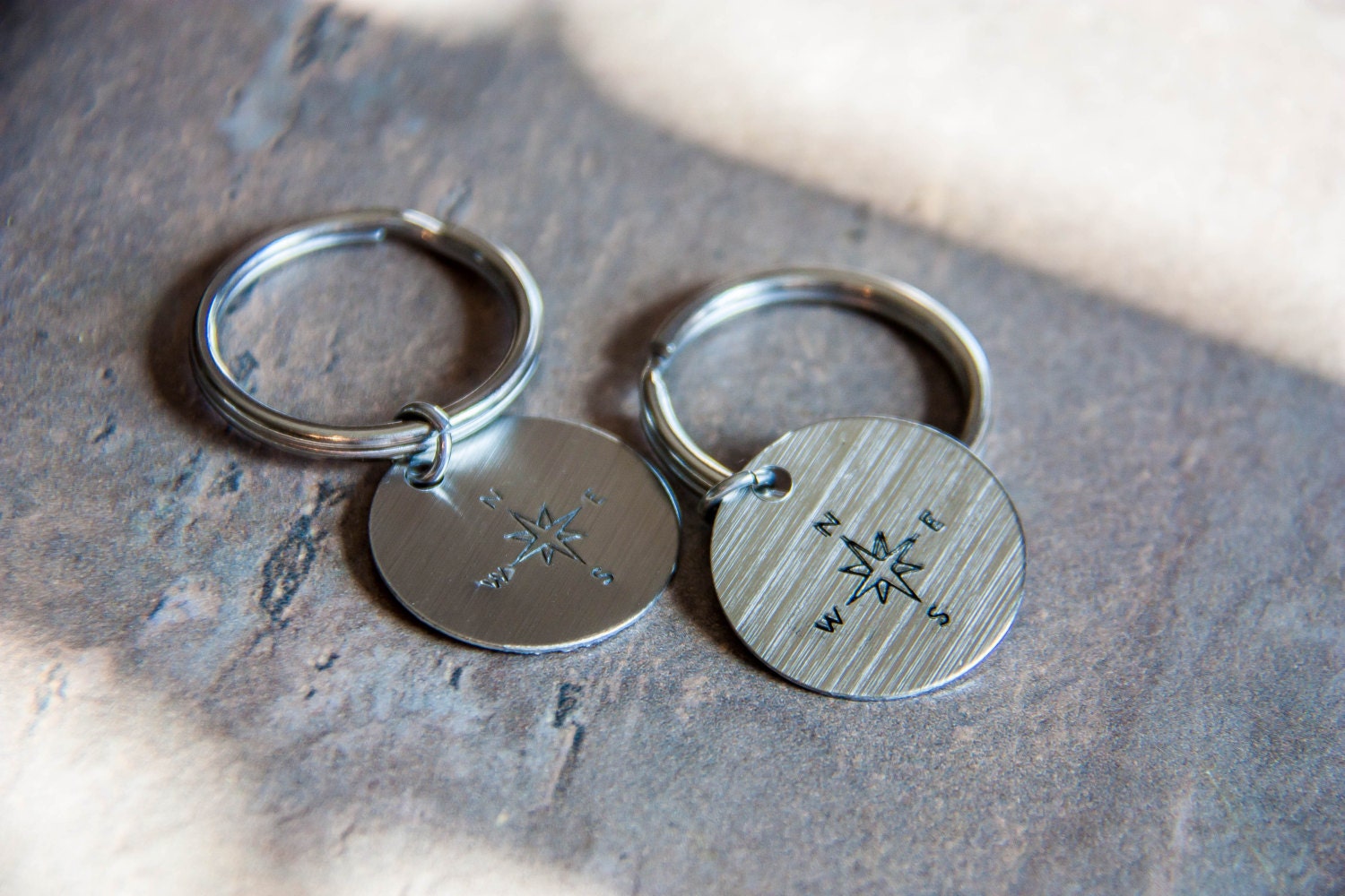 Compass Keychain Nautical Keychain Compass Keyring Bag Etsy