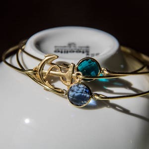 Nautical Jewelry/Sailing Bracelet Set/Sailing Gift/Sailor Bracelets/Gift for Navy Mom/Navy Wife/Navy Girlfriend/Nautical Bracelet Set/Beach image 4