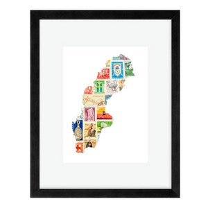 Swedish stamps/Swedish stamp collection/collector&#39;s gift/cancelled stamps/stamp collage/postage stamp art/upcycled postage/Philatelist Gift