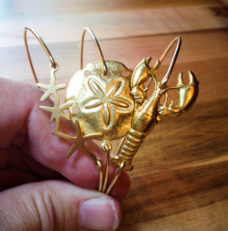 Lobster Bangle/lobster Bracelet/ocean Jewelry/maine Etsy