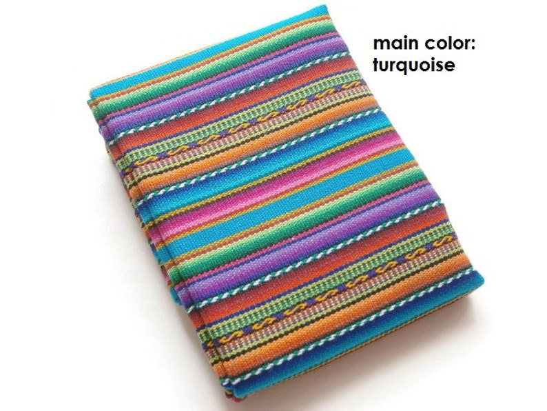 Striped Serape Cloth Bohemian Style Tribal Colorful Fabric Half Yard0.45 M Tissu Boho
