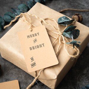 Printable Christmas Gift Tag - 8 Different Designs