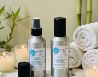 LeaBee Naturals Vegan Magnesium Oil Spray, Unscented - 4 ounces