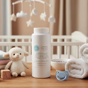 Talc-Free Baby Powder with Zinc • Prevents and Treats Diaper Rash