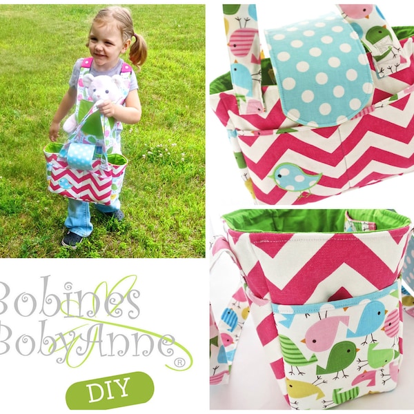 INSTANT DOWNLOAD. 2OFF. Pdf Pattern. Baby Doll Diaper Bag. Play. Gift. DIY. Sewing.  High quality. Applique available.