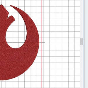 INSTANT DOWNLOAD. Rebel alliance crest. Star wars. May the 4th. applique fill embroidery design pattern. 2 for 1. Digital file. Resistance. image 9