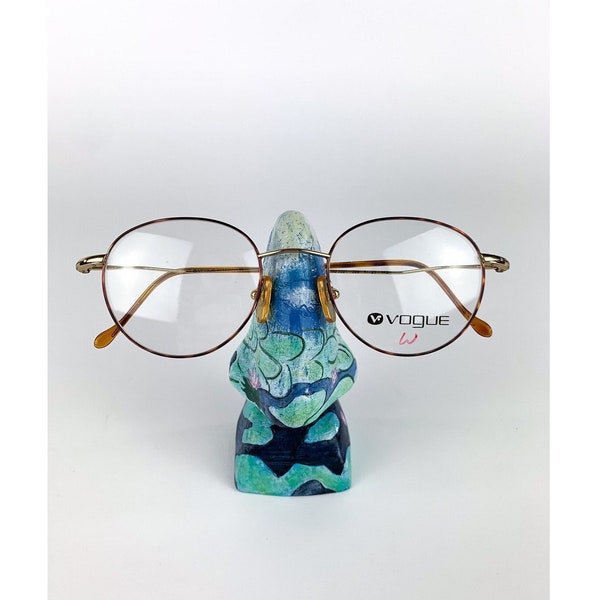 90s Deadstock Vogue Eyewear Rxable Frames VO3221 47-20-140 Made in Italy, Vintage 90s Round Wire Eyeglass Frames RX Ready 47mm Eye