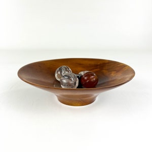 Vintage Turned Wood Bowl, Vintage Handmade Turned Wood Dish, M 81 Turned Wood Vessel, Vintage Wooden Bowl, 80s Wood Bowl