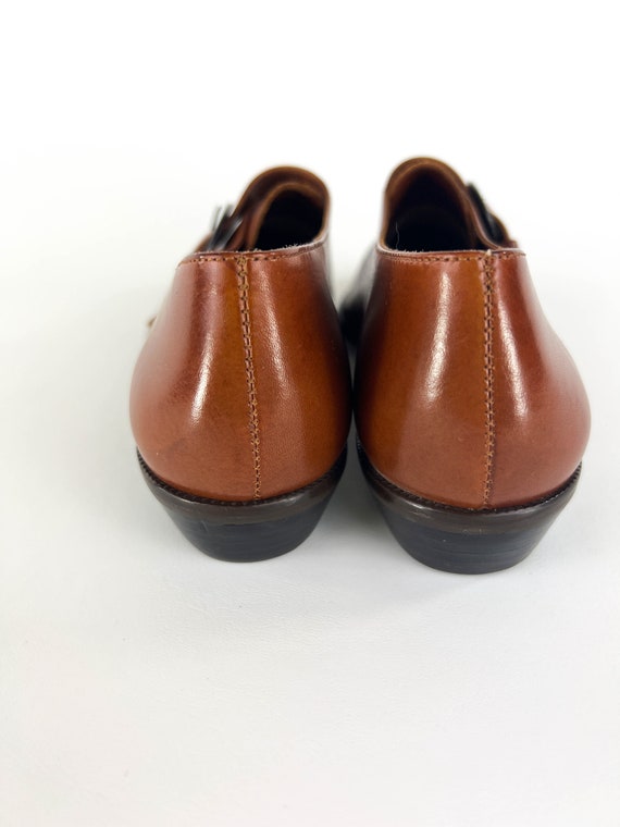 Vintage 1980s 9 West Leather Buckle Loafers US Wo… - image 8