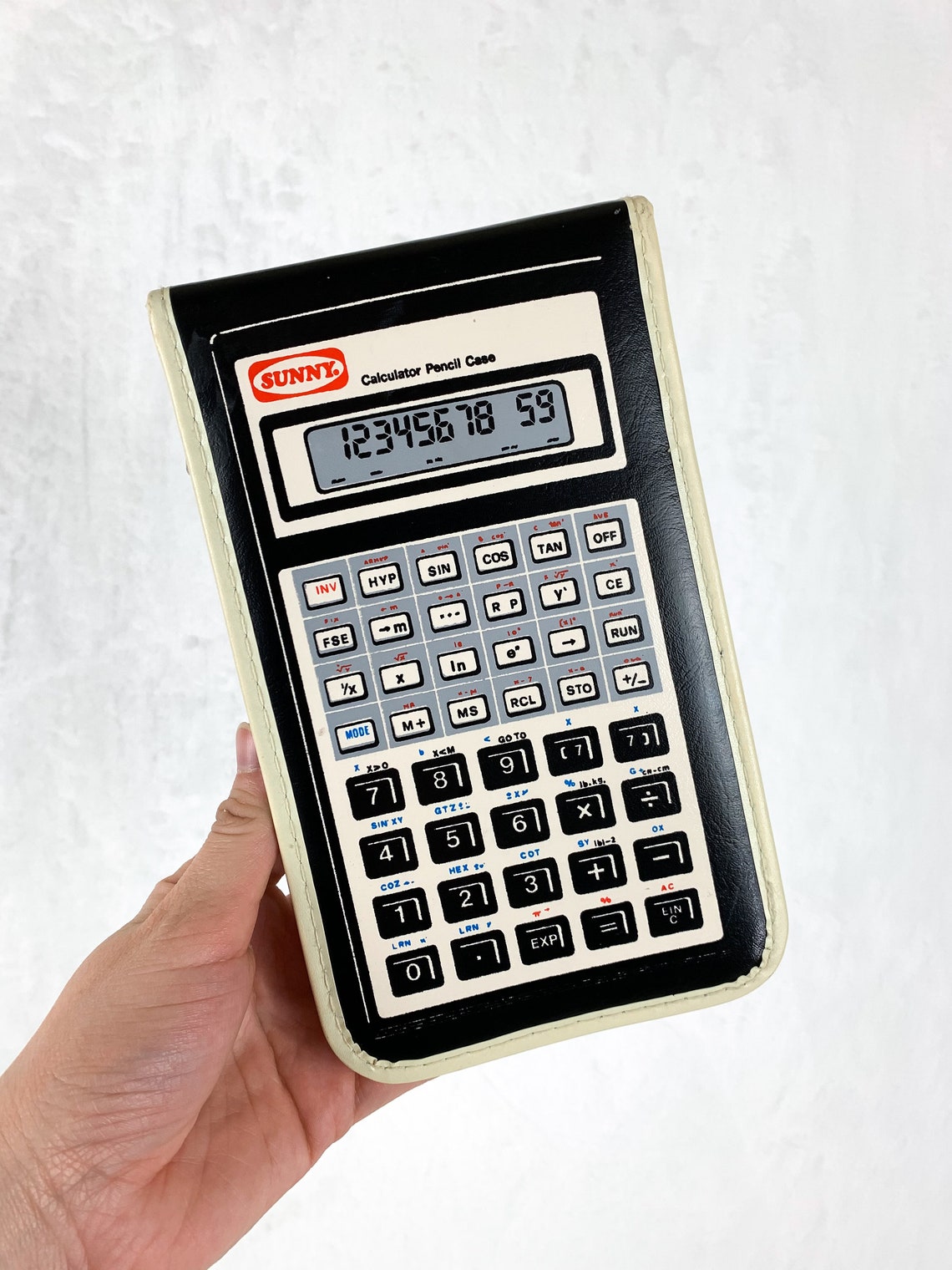 1980s Sunny Calculator Pencil Case Vintage 80s Calculator Etsy