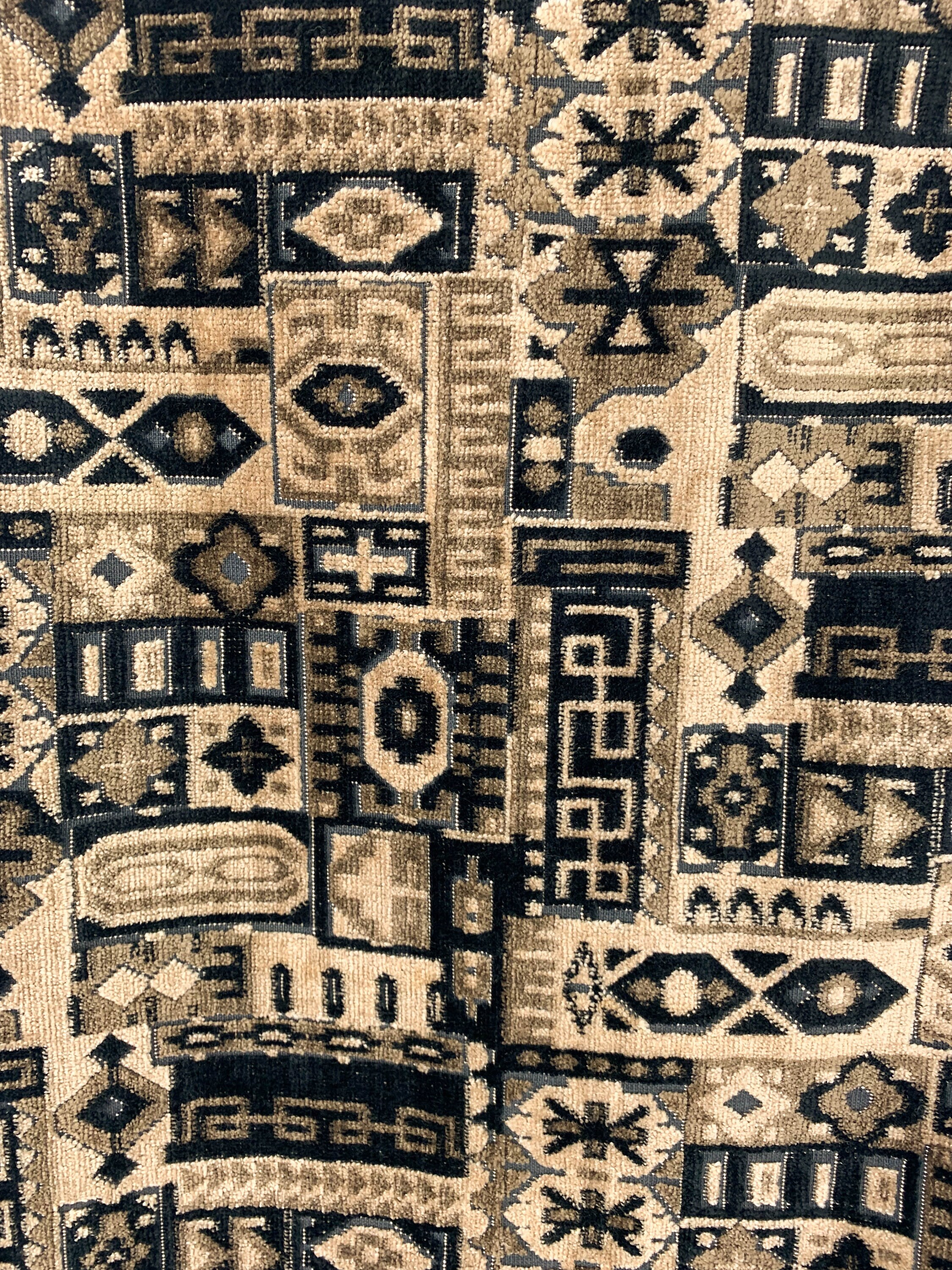 Saks Rug 1960s Saks Fifth Avenue Kilim Rug Vest Size Small, Vintage 60s Tapestry ...