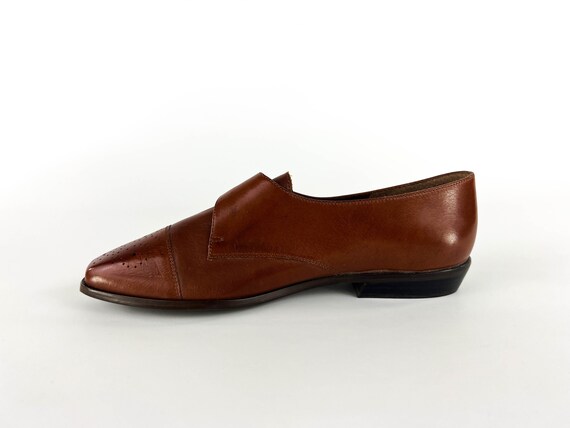 Vintage 1980s 9 West Leather Buckle Loafers US Wo… - image 4