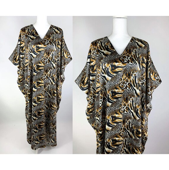 Winlar Animal Print Kaftan One Size Fits Most, Vi… - image 1