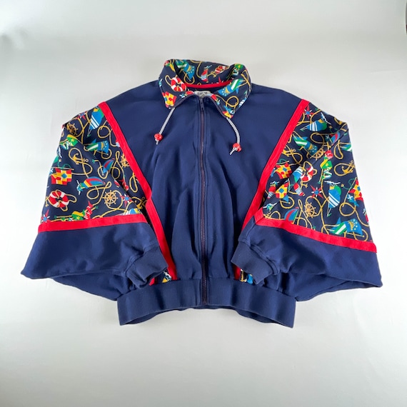 Vintage 1980s Line-Up for Sport Batwing Zippered … - image 1