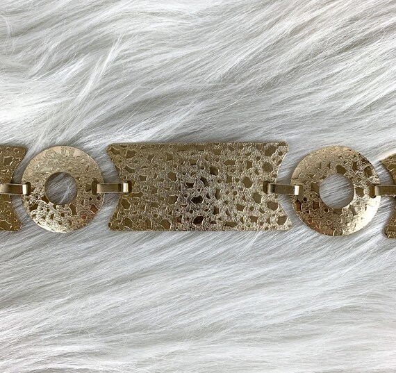 Mid-Century Modern Gold Gogo Belt, Gold Chain Bel… - image 7