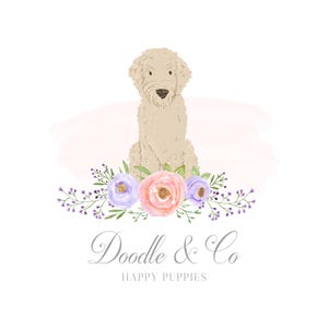 Vorgefertigtes Logo, Doodle Züchter Logo, Hunde Logo, Business Branding, Doodle Business, Blog Logo, Website Logo, Doodle Puppies
