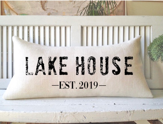 Customized Lake House Pillow Cottage Living Cabin Living Etsy