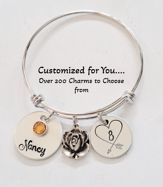 Buy Alex and Ani Number 8 Charm Bangle Online India | Ubuy