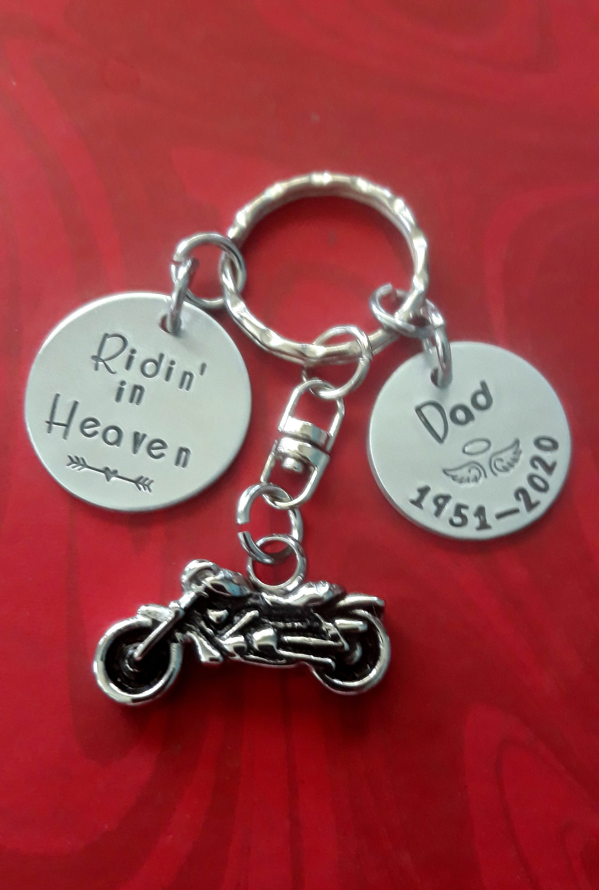 Biker Memorial Keychain Motorcycle Cremation Urn Etsy