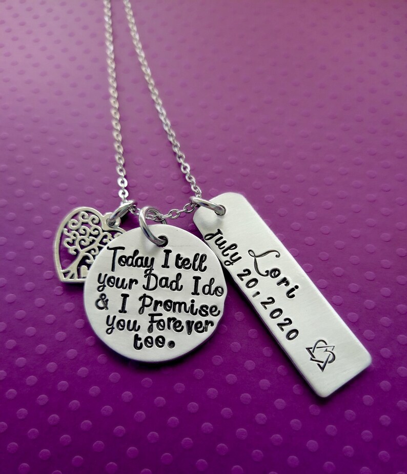 Wedding Day Gift For Stepdaughter Today I Tell Your Dad I Do | Etsy