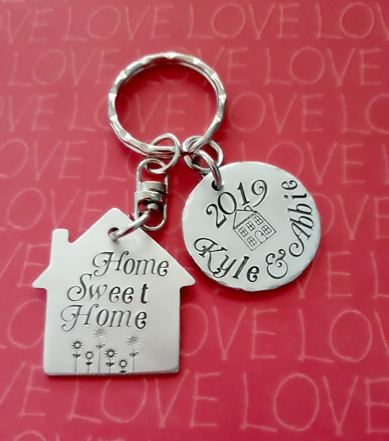 Our First Home Keychain Home Sweet Home Key Chain Etsy