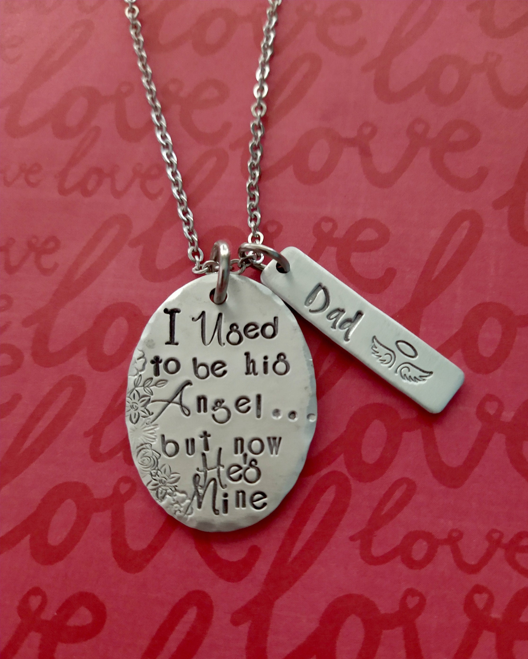 Dad remembrance jewelry Clearance