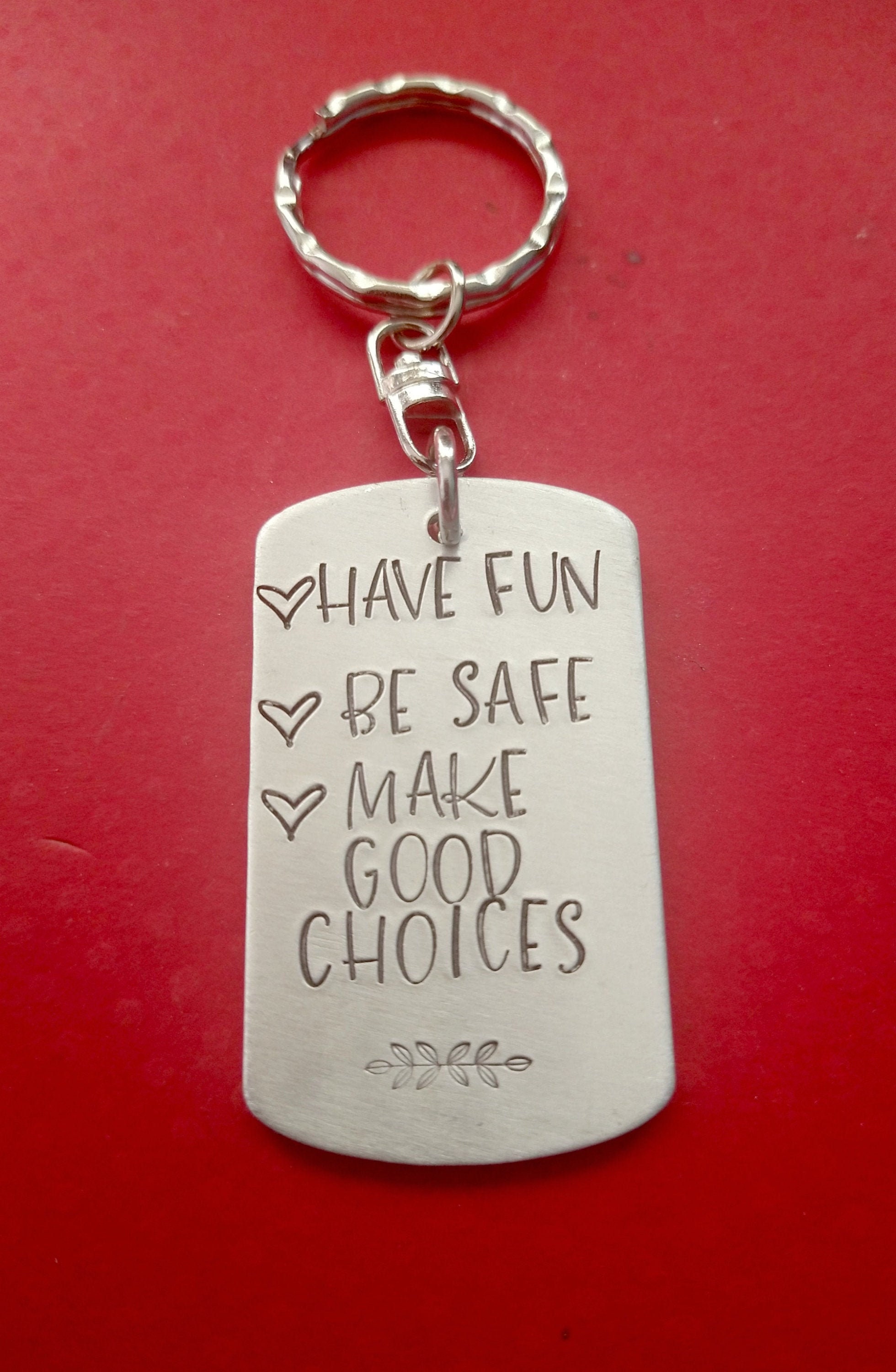Have Fun Be Safe Make Good Choices Keychain Gift for Teenage | Etsy