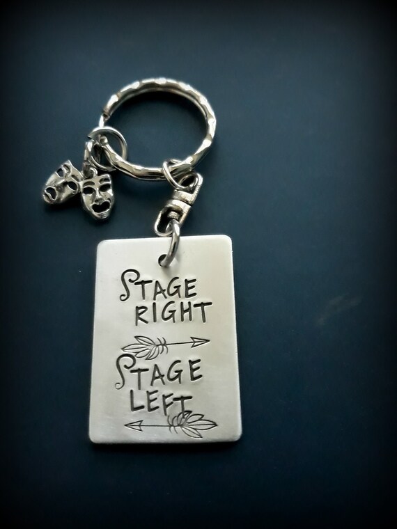 THESPIAN THEATRE ACTOR ACTING STAGE PLAY MUSICAL Keyring Keychain Key Gift