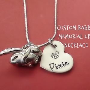 Rabbit urn necklace hot sale