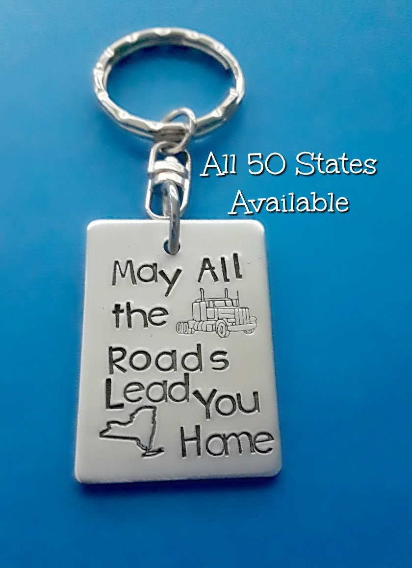Trucker Keychain Truck Driver's Prayer Gift For Truck