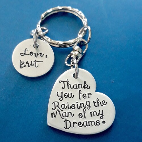 Thank You for Raising the Man of My Dreams Keychain Mother - Etsy