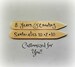 8th Bronze Wedding Anniversary Collar Stays,  Hand stamped Eight Years Counting Anniversary Gift Boyfriend, Custom Stamped Gift for Husband 