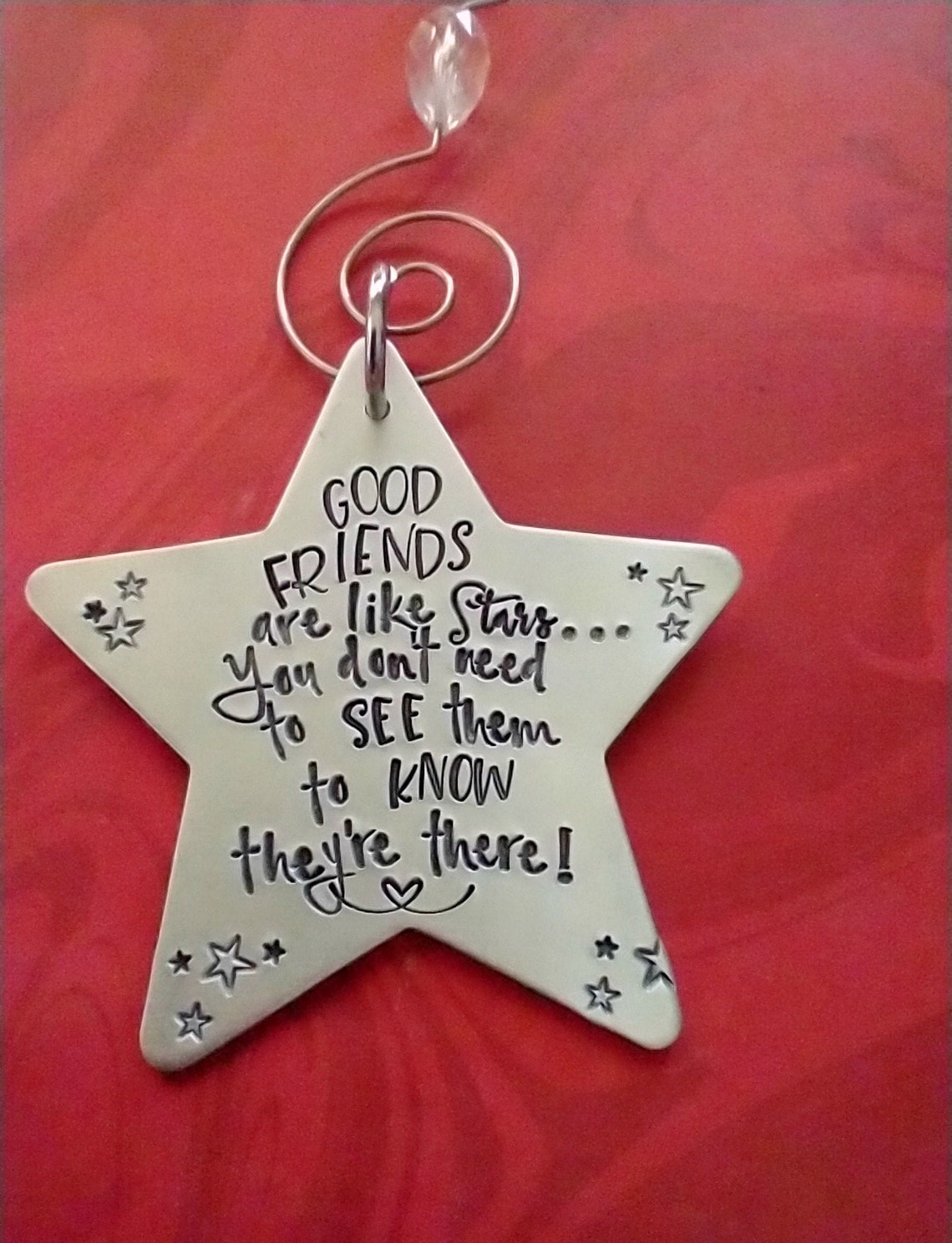 Friendship Christmas Ornament Good Friends are like Stars You Etsy
