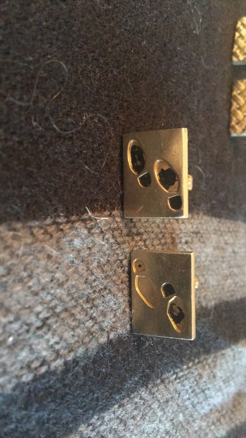 Vintage cuff links set of 3