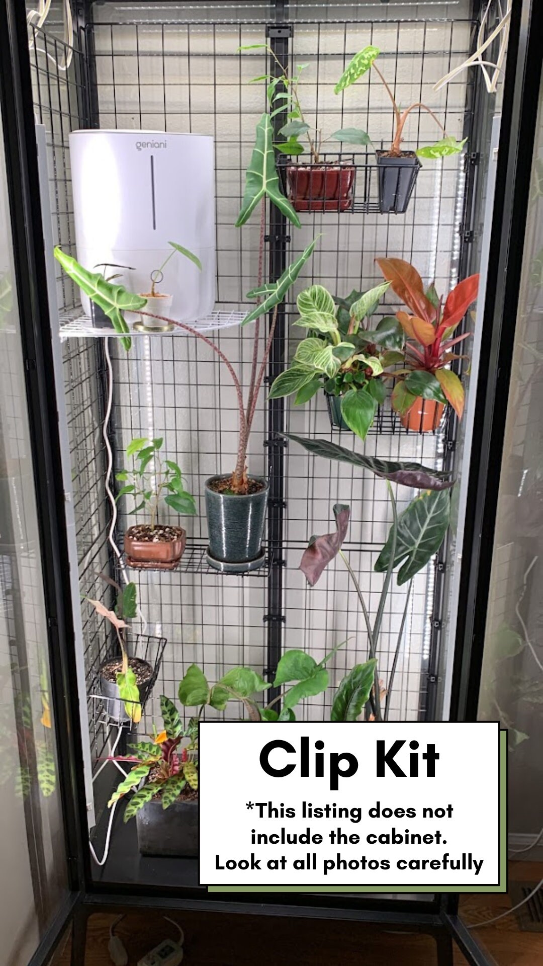 IKEA Greenhouse Milsbo Kit DIY Greenhouse Houseplant Grow Lights