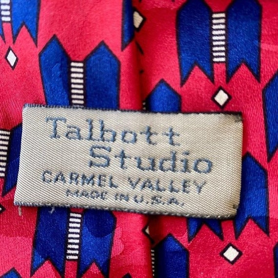 Vintage Talbot Studio Abstract Print Tie - image 3