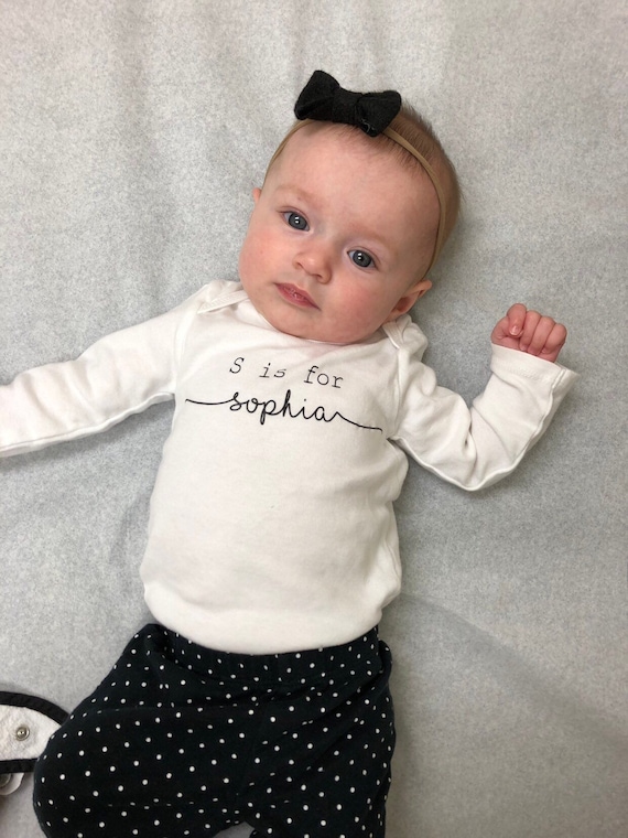 personalized baby shirt, funny baby shirt, baby outfit, girls bodysuit, bodysuit, baby clothes, girls clothing, unisex baby, name shirt