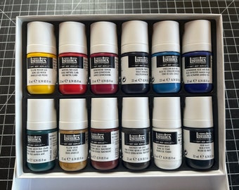 Liquitex Soft Body Paints, set Essentials di 12 colori, flaconi da 22 ml