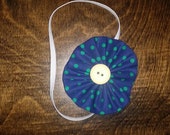 Girls Elastic Flower Headbands
