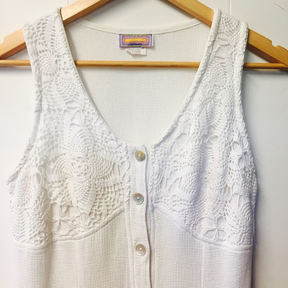 Australian made 90's white summer dress
