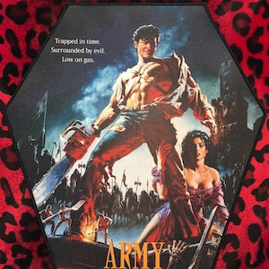 Army of Darkness Coffin Shaped Back Patch
