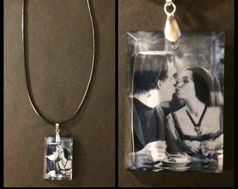 The Munsters crystal necklace! Horror Punk Rockabilly Psychobilly