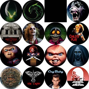 Horror Iron On Patch 4&quot; Circle