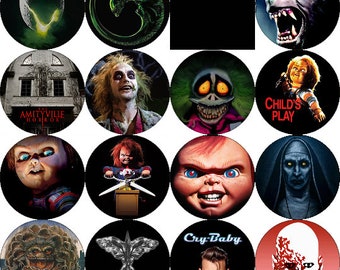Horror Iron On Patch 4&quot; Circle