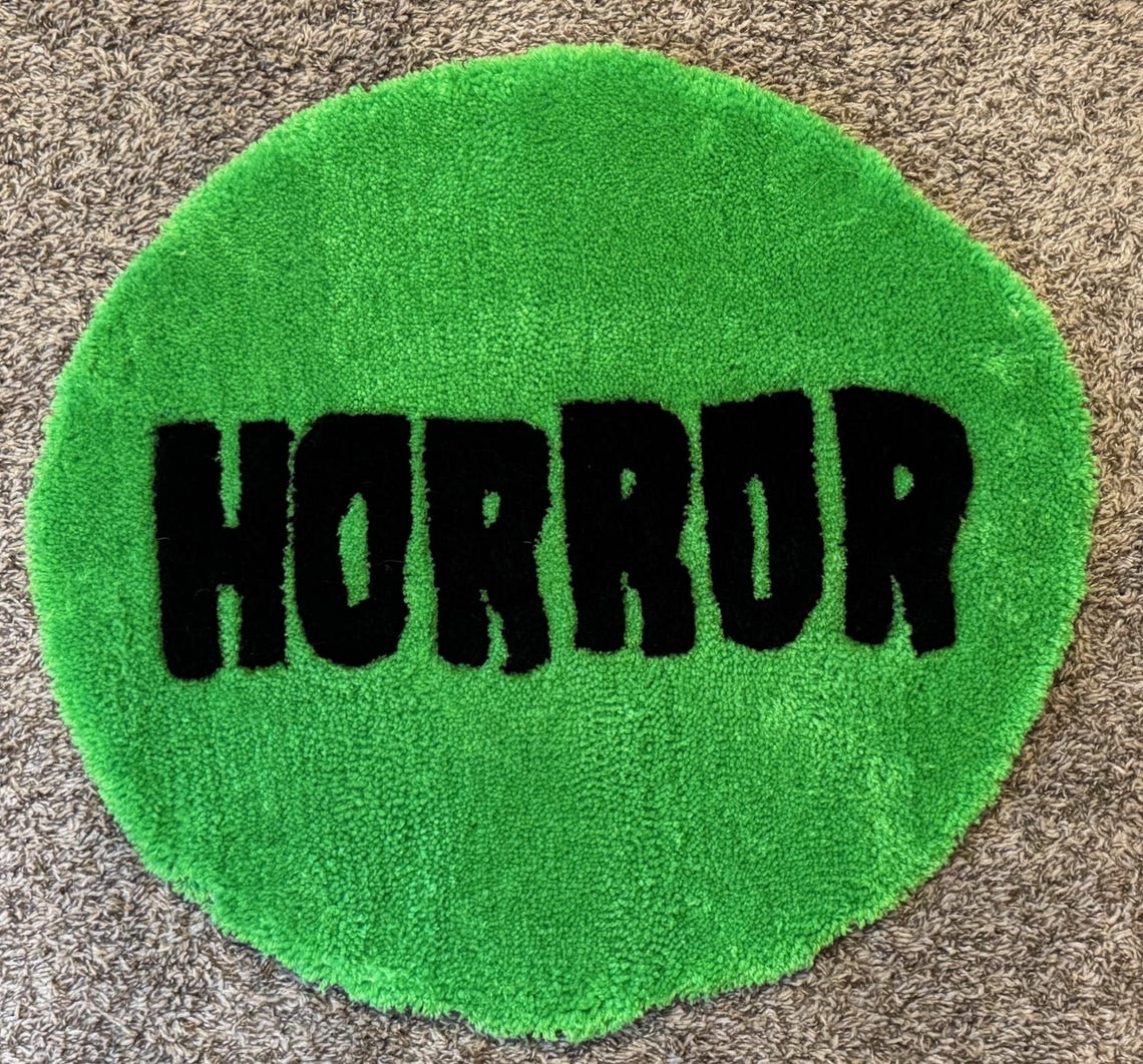 Horror Tuft Rug Horror VHS Tag Tufted Rug - Etsy