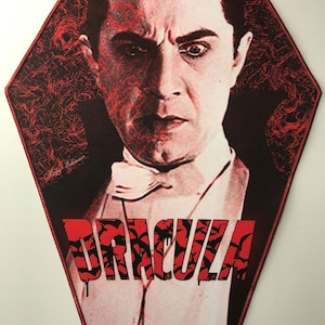 Dracula Coffin Shaped Back Patch