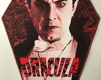 Dracula Coffin Shaped Back Patch